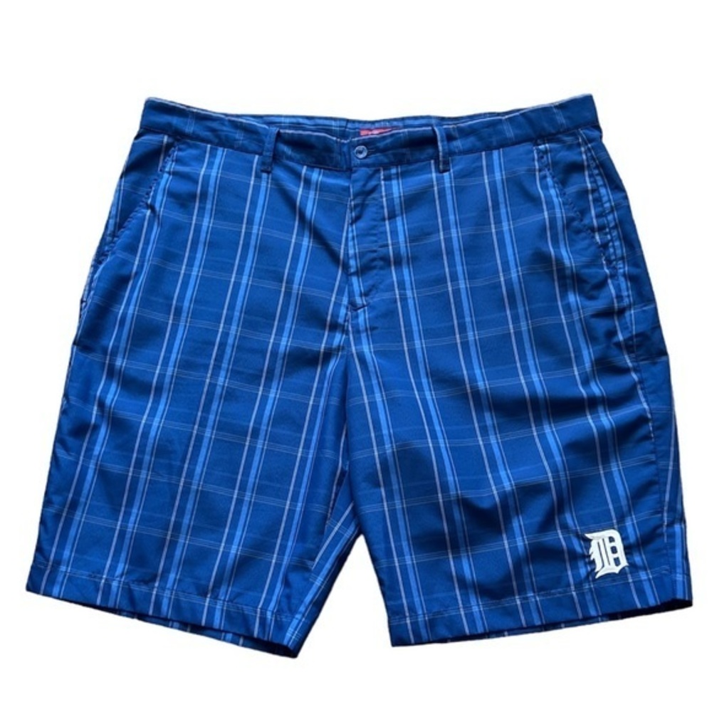 Antiqua Men's Blue Casual Lightweight Plaid Shorts Sz.‎ 42
